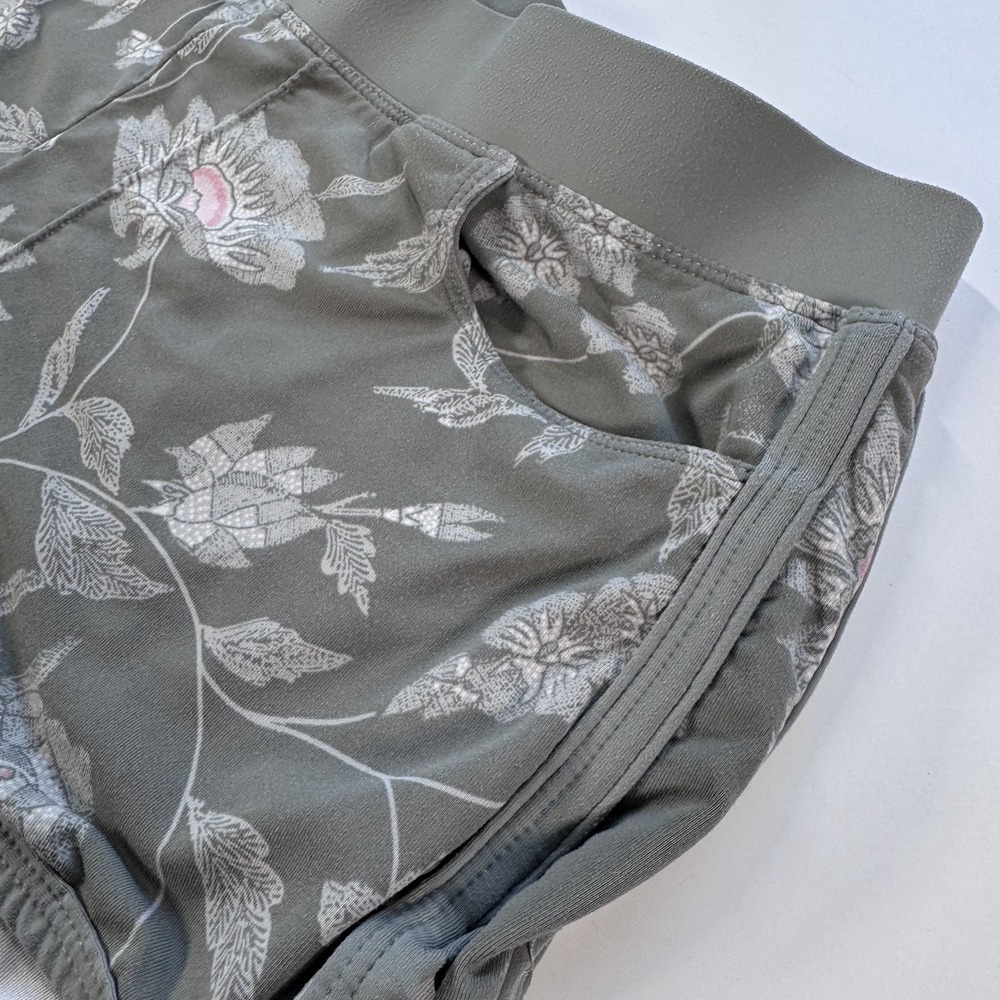 CARVE DESIGNS 1.5" Swim Bottom Shorts Womens Small Lined Green Floral Print - Picture 5 of 13